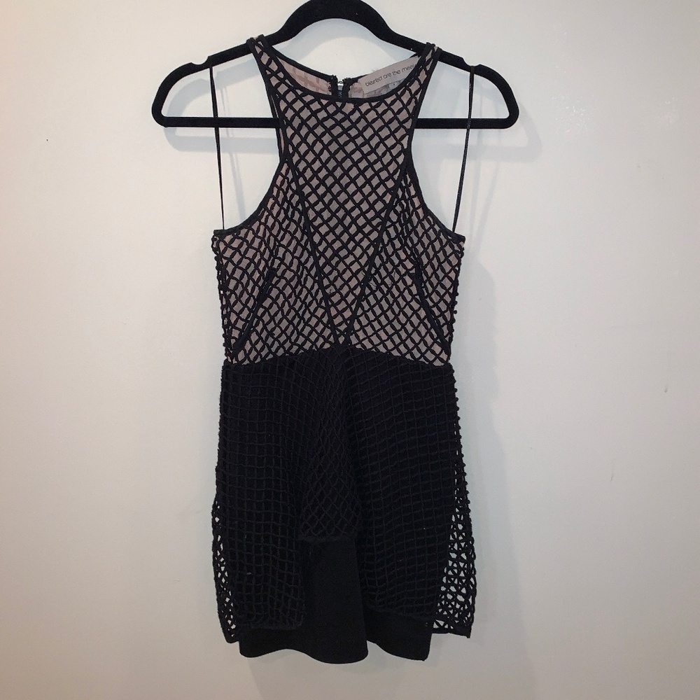 Blessed Are The Meek Netted Cocktail Dress